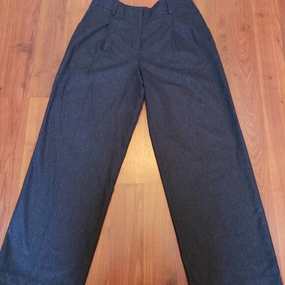 LAFAYETTE 148 WIDE LEG WOOL/CASHMERE GRAY DRESS PANT SIZE 2 - Picture 2 of 6